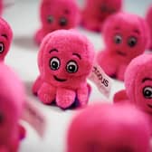 Promotional toys at the headquarters of Octopus Energy in London (Photo: LEON NEAL/POOL/AFP via Getty Images)