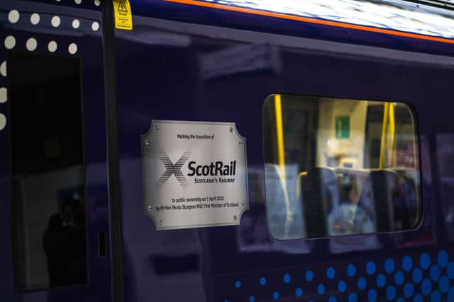 A ScotRail train.