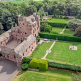 Kelly Castle, Arbirlot, Arbroath.
Offers over £2.3m.
What is it? A striking fortified tower house, which mostly dates from the 16th Century and was lovingly restored by its current owners in 2009. The offering benefits from the addition of a two-bedroom estate manager’s apartment.