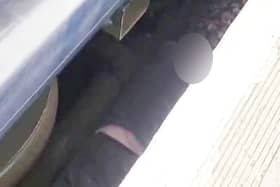 Man lies stuck between train and platform after fall at Sittingbourne station in Kent.