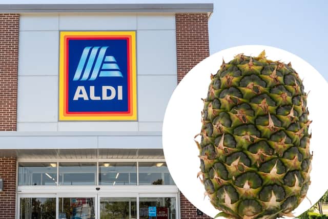 Aldi will be reducing food waste by removing pineapple crowns. (Photo credit: Aldi/Getty)