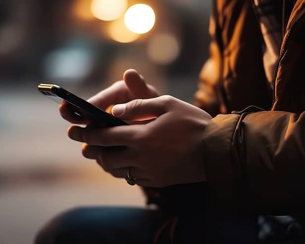 Person using their phone