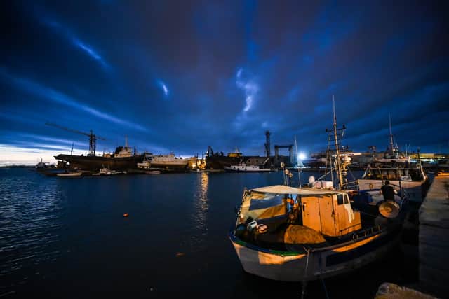 Four Brits are among seven missing after a 180ft yacht was hit by a tornado before sinking off the coast of Sicily.
