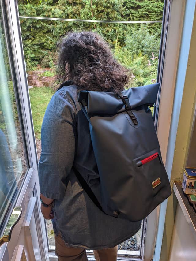 D-Robe Roll Top Rucksack that can double up for a wild swim or while commuting