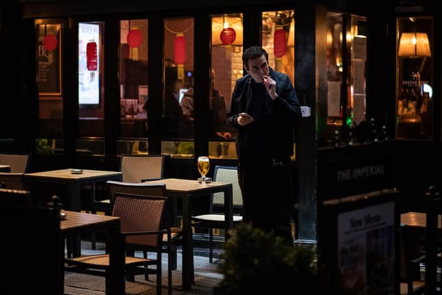 The government is reportedly considering an outdoor smoking ban. (Photo: Leon Neal/Getty Images)