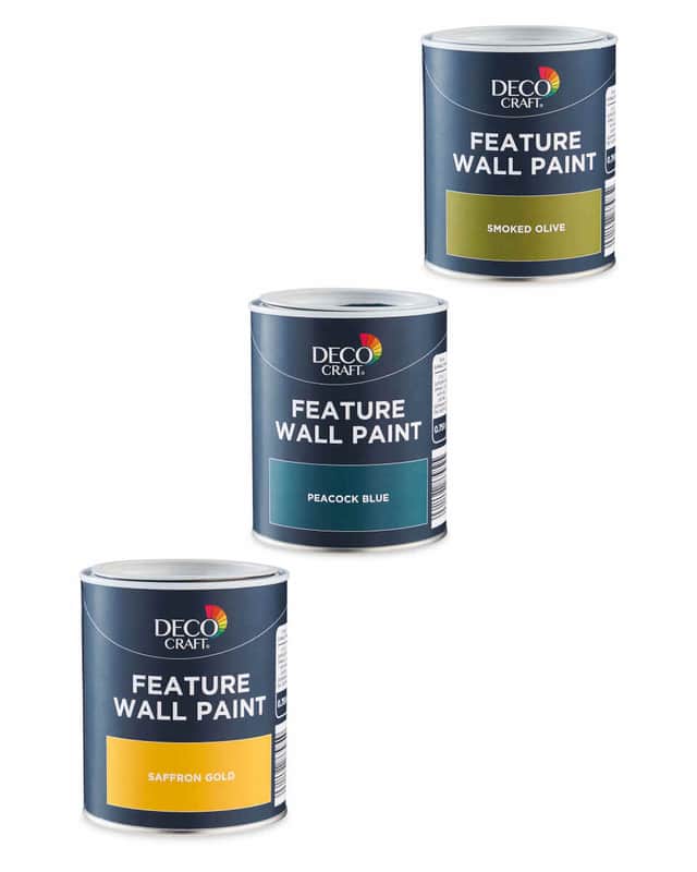 Deco Craft paint comes in various colours at Aldi