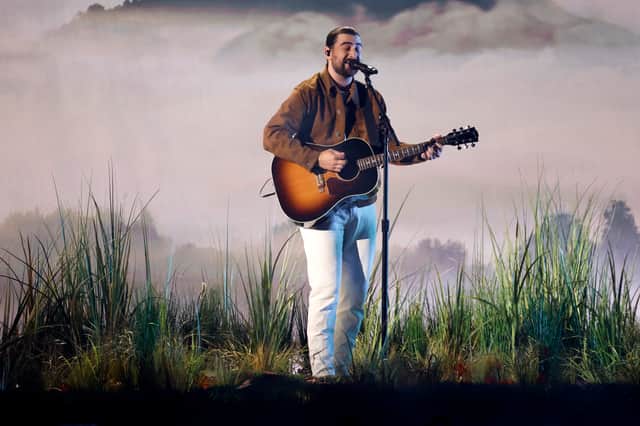 Noah Kahan performs onstage during the 59th Academy of Country Music Awards. Photo: Jason Kempin/Getty Images