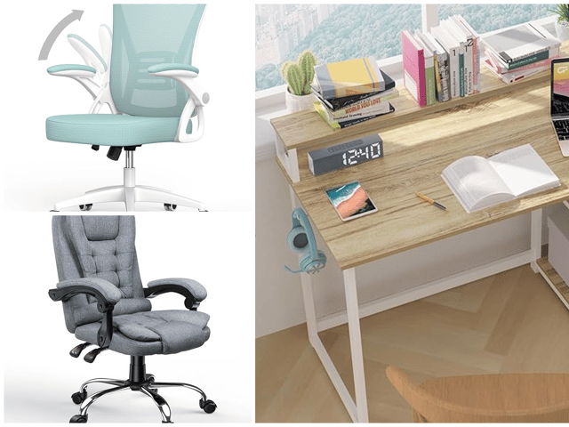 Desks and office chairs are on offer at Amazon this week