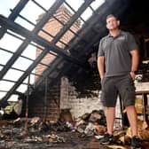 A family has been left without "anything" after a lightning strike caused a devastating fire which spread to three other properties.