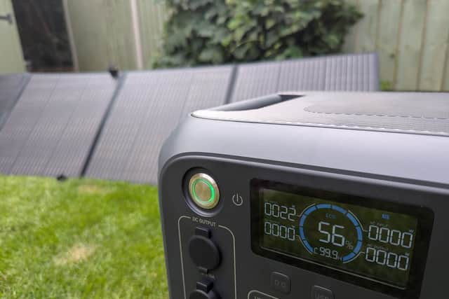 The control panel gives you live data, monitoring inputs and outputs