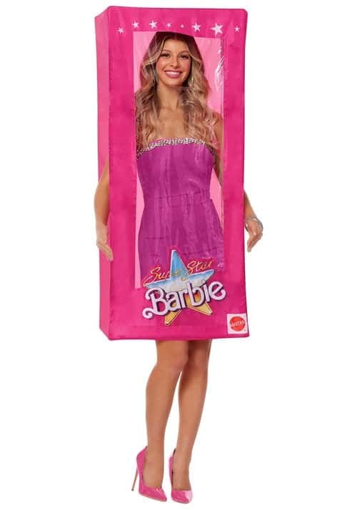 Women's Barbie in a Box costume for Halloween