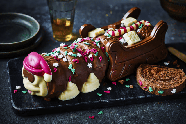 A festive Colin the Caterpillar