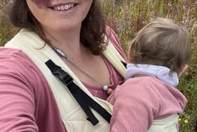 Frith Zerfahs, 44. A mum who wore make-up to "cover up" her birthmark for 20 years says having kids helped her "love" her difference as she didn't want to "hide" from them. 