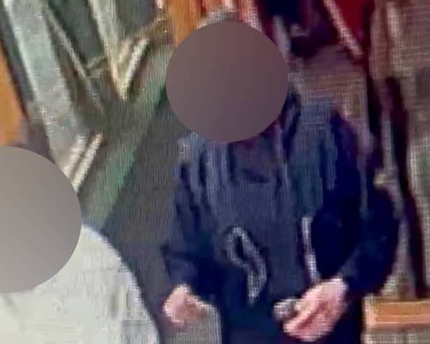 Video grab of the couple outside the restaurant La Dolce Vita in East Kilbride.