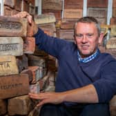 Mark Cranston who has built an amazing collection of bricks. 