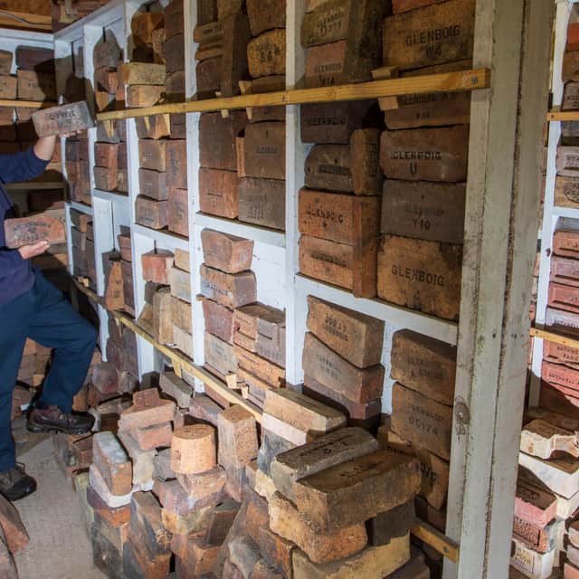 Mark Cranston who has built an amazing collection of bricks.