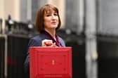 Chancellor of the Exchequer, Rachel Reeves, poses with the red Budget Box as she leaves 11 Downing Street to present the government's annual budget to Parliament (Photo: Leon Neal/Getty Images)