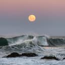 The supermoon, called Beaver Moon, rises in the UK at around 3.30pm GMT.