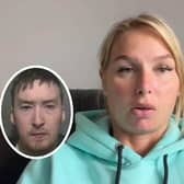 Katie Brett is campaigning again to keep David Minto in prison and to change the lenient sentencing appeals law. Inset: 'Evil' David Minto