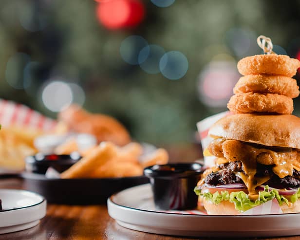 Santa’s Smashed Burger makes an appearance on the festive menu 