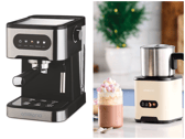 An espresso machine and hot chocolate maker are on offer in Aldi later this week