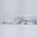 The now open runways at Manchester Airport.