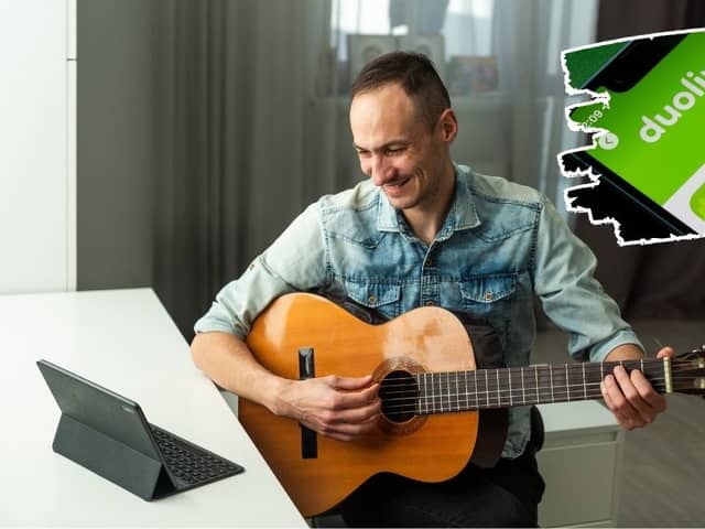 There are a number of popular apps to help you learn everything from songwriting to playing the piano