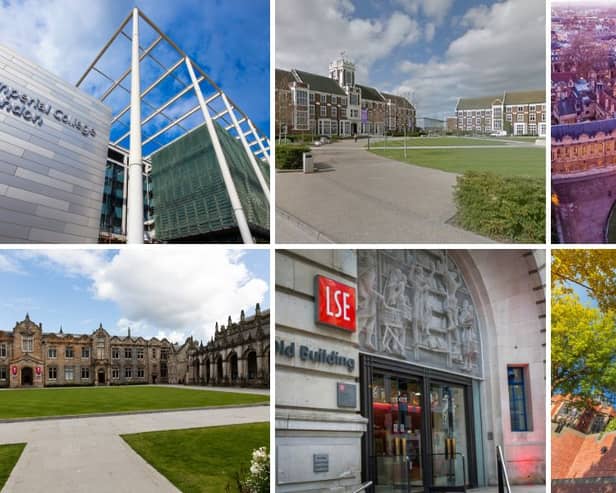These universities ranked among the UK's finest, in the country's 'definitive' university league table
