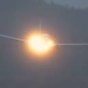 Ryanair flight experiences windy landing at Edinburgh Airport during Storm Éowyn.