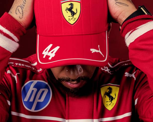 This special edition Lewis Hamilton Ferrari cap is the most-sought after F1 merch this year