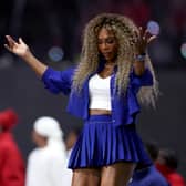 Serena Williams during the Super Bowl halftime show