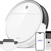 The OKP robot vacuum has the latest high-tech features