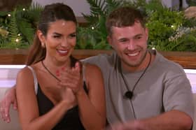 Ekin-Su Cülcüloğlu (Leo) and Curtis Pritchard (Aquarius) pictured in last night's Love Island All Stars episode. Credit: ITV