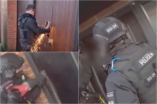 Police seized £21,000 in cash and approximately £25,000 worth of cannabis during drug raids in Blackpool and St Annes
