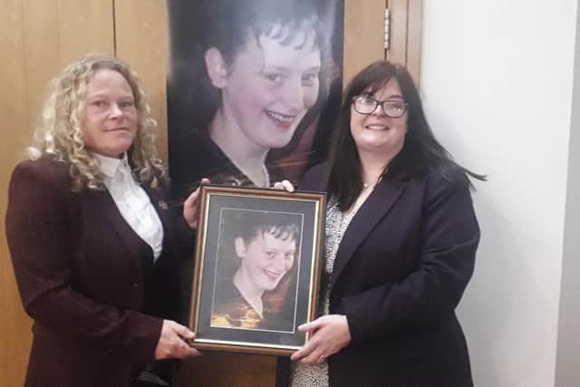 Ronay Crompton (left), who is behind the Justice for Charlene campaign, with acclaimed cold case private investigator Jen Jarvie during a vigil for Charlene Downes in Blackpool back in 2022 | National World