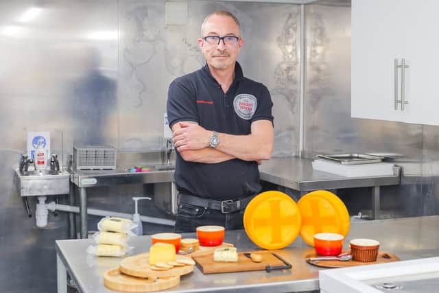A man who was given a novelty £4.99 cheese making kit as a Christmas present has just built a cheese factory in his back garden after turning it into a business.