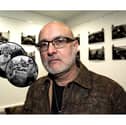 John Bolloten, documentary photographer at his Blood Brothers exhibition