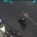 A reckless teenager, 17, was forced off his e-bike after a high-speed chase in Blackpool