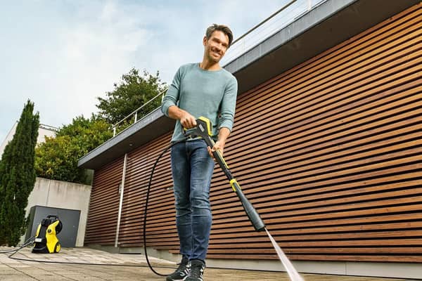 Clearing grime off paving slabs can be a therapeutic spring chore - if you've got a decent pressure washer