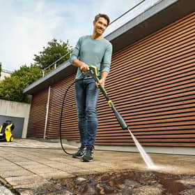 Clearing grime off paving slabs can be a therapeutic spring chore - if you've got a decent pressure washer