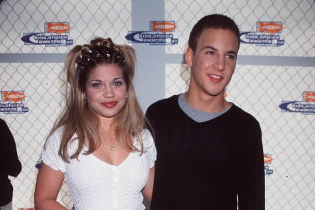 Boy Meets World star Ben Savage (Cory Matthews) and Danielle Fishel (Topanga Lawrence) pictured in 1999