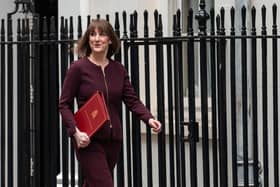 Britain's Chancellor of the Exchequer, Rachel Reeves, leaves 11, Downing Street to deliver her Spring Statement to Parliament on March 26, 2025 (Photo: Carl Court/Getty Images)