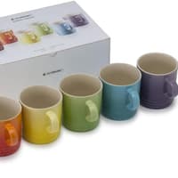 Brighten your kitchen with this iconic Le Creuset rainbow mug set – now 41% off
