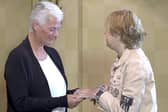 The moment Deborah Gosling, from Sheffield, met Corinne Hutton - the transplant patient who received her twin sister’s hands.