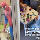 Derbyshire boy’s unexpected reaction to Spider-Man birthday visit.