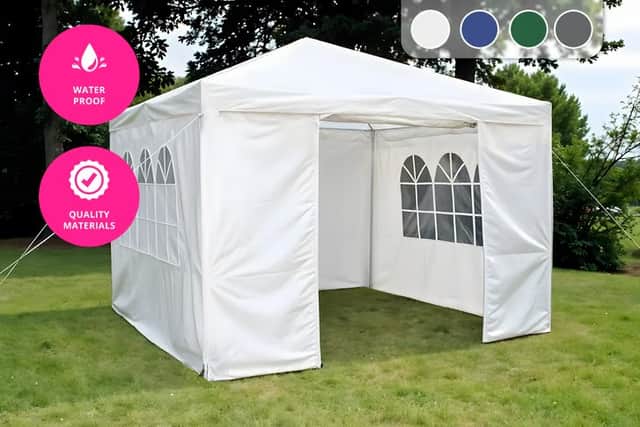 There's a similar gazebo on Wowcher for £29.99, but it comes in four colours and has cheaper delivery