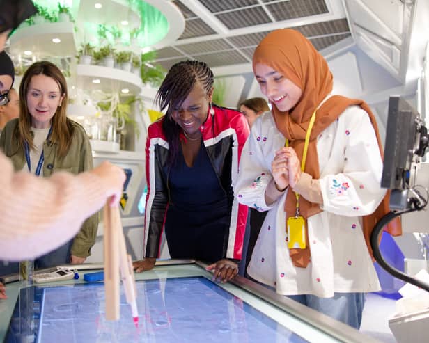 British Scientist Dame Dr Maggie Aderin at the National Space Centre