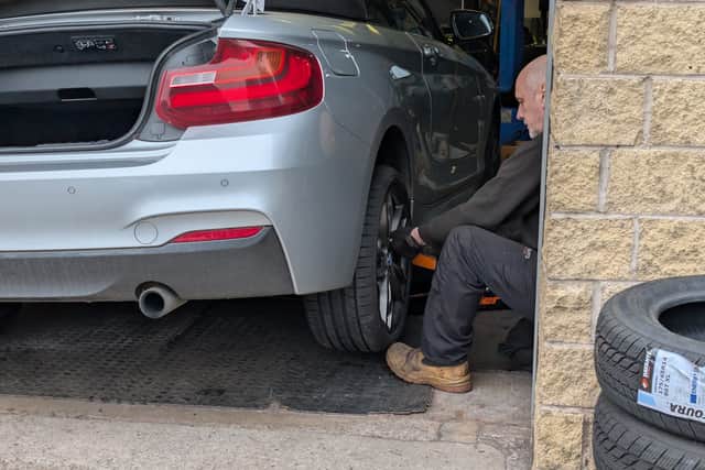 Steve's Tyres and Wheels in Buxton had the new tyres on in minutes - and it was time to test them