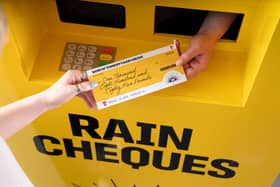These rain cheques may include £1,885 in cash