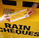 These rain cheques may include £1,885 in cash